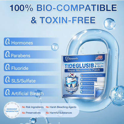 🌻𝐆𝐥𝐢𝐦𝐦𝐞𝐫𝐥𝐲® 🦷 Parche de microagujas con Tideglusib para la reparación de dientes y encías  3.0