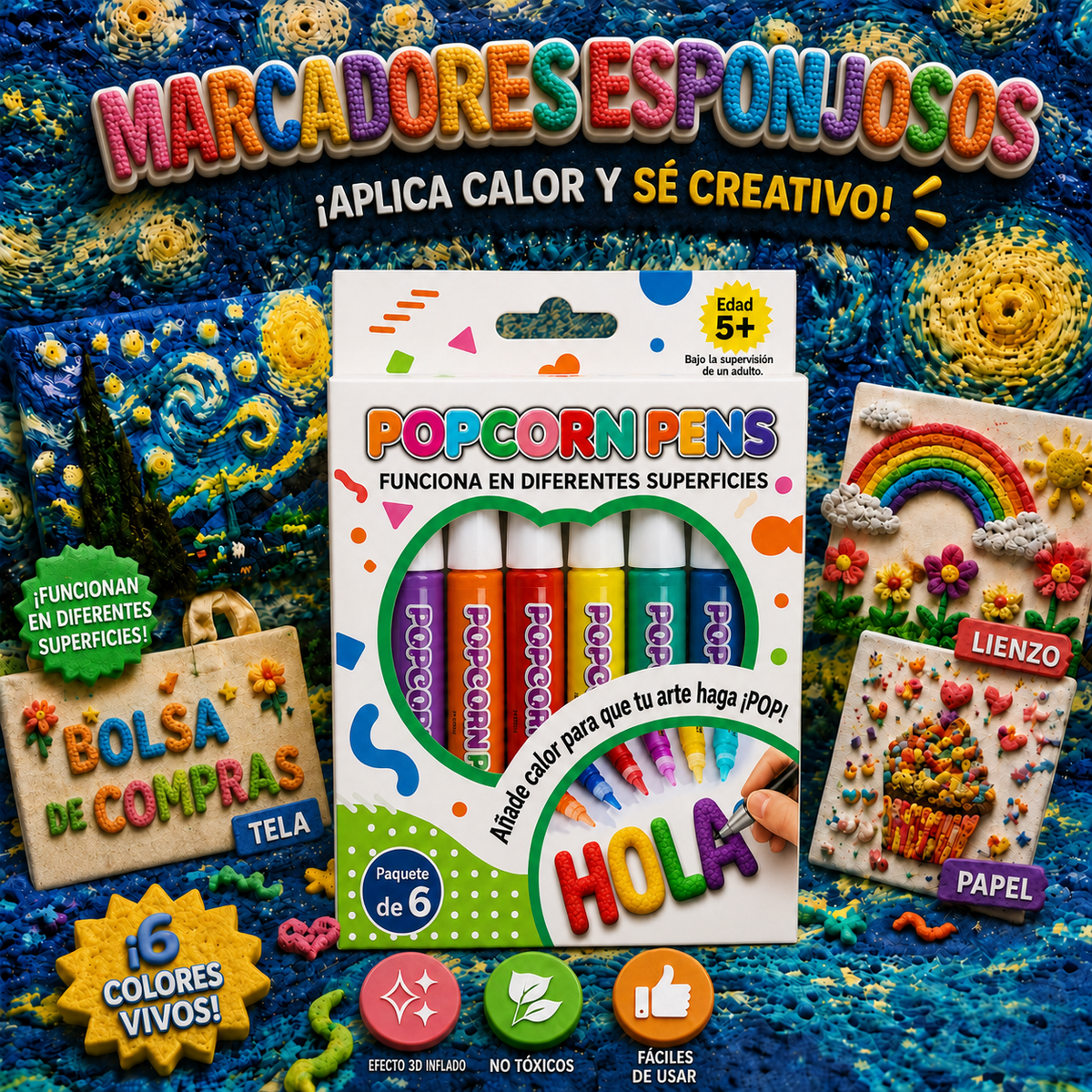 Ahorra un 50% haciendo tu pedido hoy mismo. Bolígrafo de arte en relieve 3D Healrize®: transforma dibujos planos en arte 3D táctil. 🐲