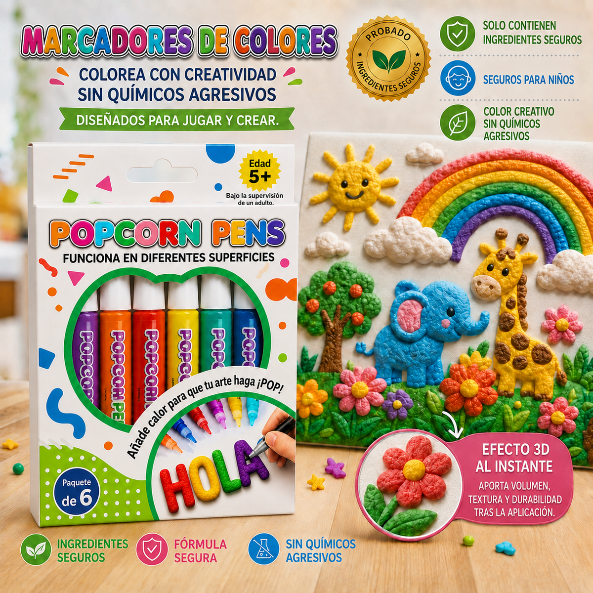 Ahorra un 50% haciendo tu pedido hoy mismo. Bolígrafo de arte en relieve 3D Healrize®: transforma dibujos planos en arte 3D táctil. 🐲