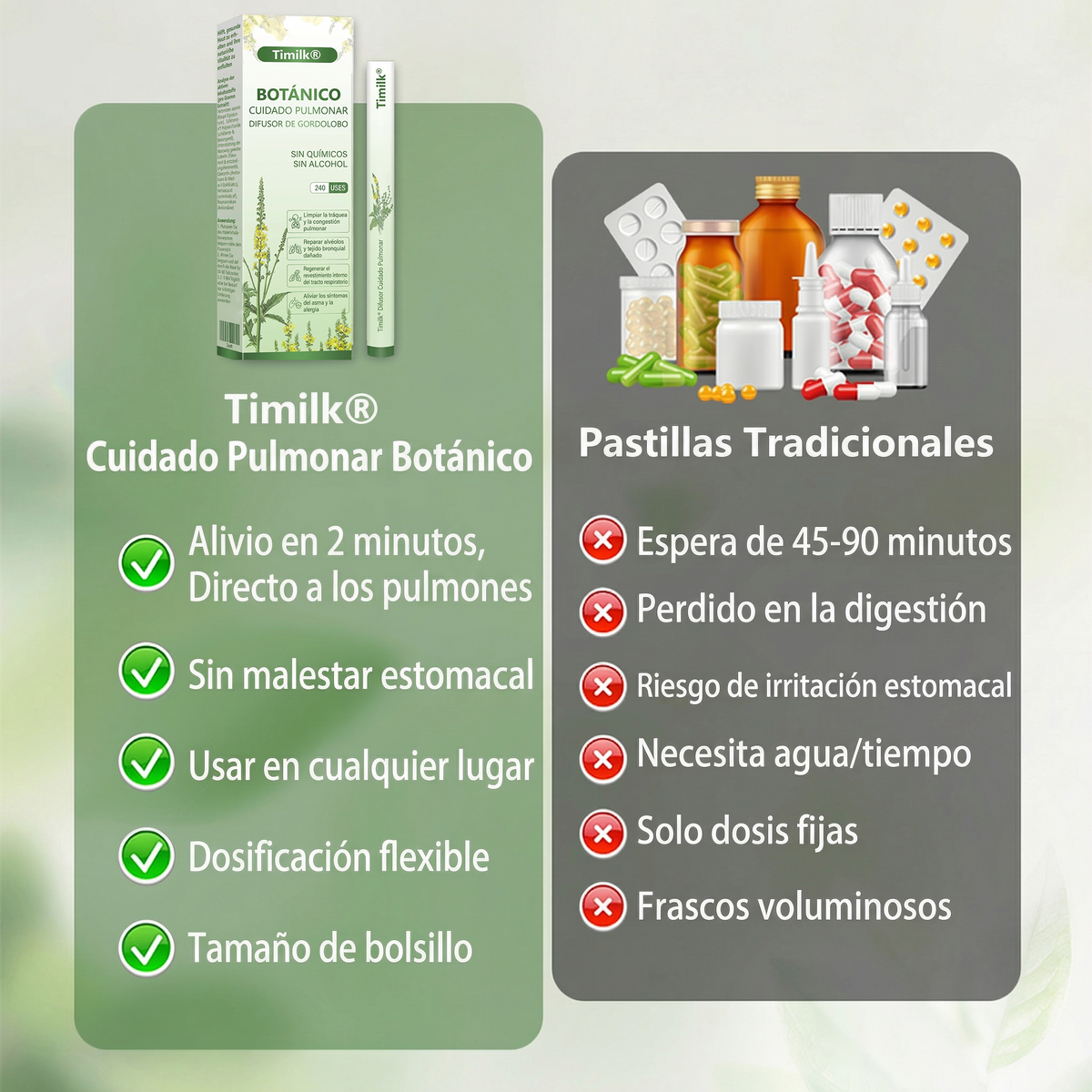 🫛Timilk®BOTÁNICO CUIDADO PULMONAR DIFUSOR DE GORDOLOBO