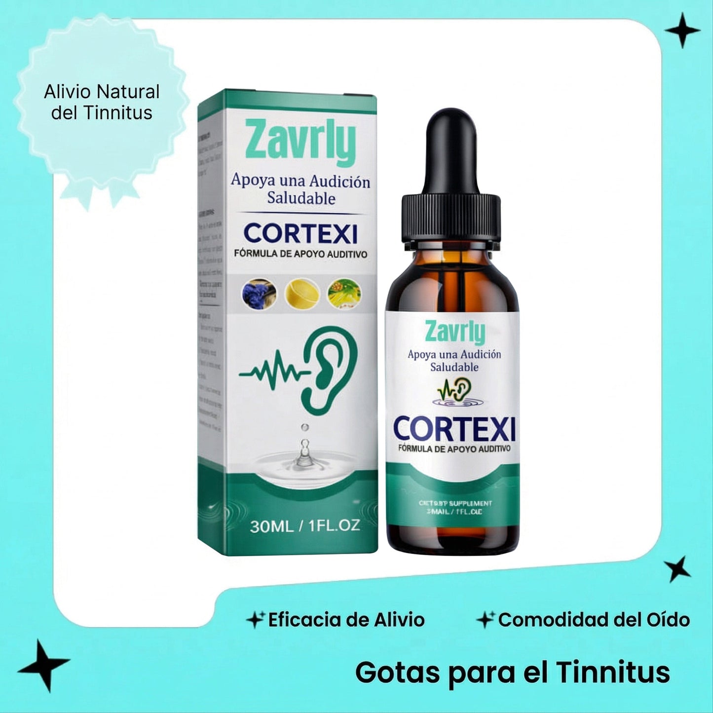 👂Zavrly Gotas para el tinnitus para unos oídos despejados y un confort absoluto – Obtenga un alivio instantáneo del tinnitus y las molestias auditivas