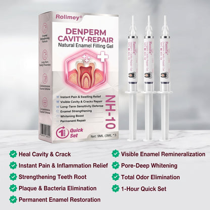 Rolimey® DenPerm Cavity-Repair Natural Enamel Filling Gel💧